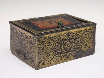 Lot 204 - Boulle work box