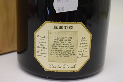 Lot 761 - Krug Champagne Clos du Mesnil, Brut Blanc de Blancs, 1985, Reims