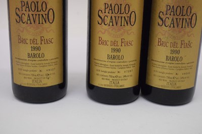 Lot 608 - Paolo Scavino Bric del Fiasc Barolo, 1990, Barolo, Piedmont