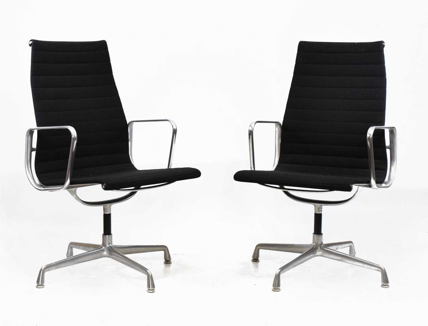 Lot 203 - Charles and Ray Eames - Pair of swivel chairs