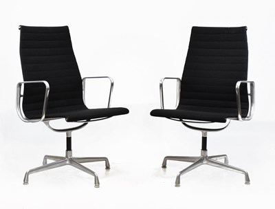 Lot 203 - Charles and Ray Eames - Pair of swivel chairs