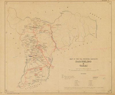 Lot 516 - Collection of Indian tea interest and other maps