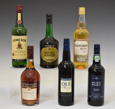 Lot 351 - Quantity of spirits and fortified wines