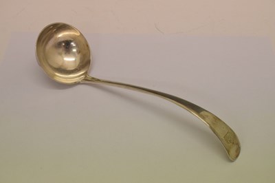 Lot 122 - Late Victorian silver ladle