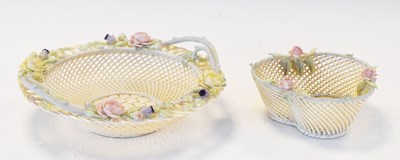 Lot 396 - Two Belleek bowls