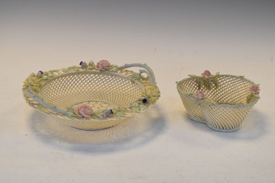 Lot 396 - Two Belleek bowls