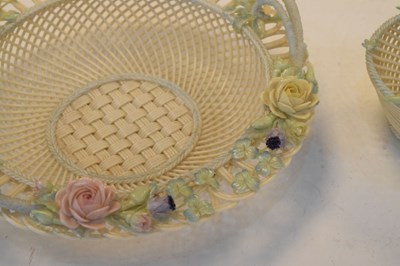 Lot 396 - Two Belleek bowls