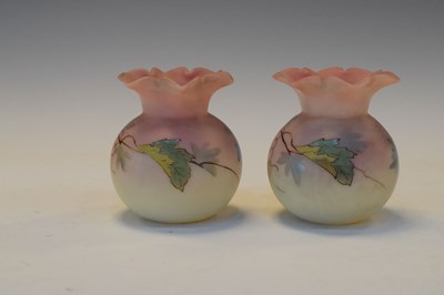 Lot 372 - Pair of Thomas Webb vases