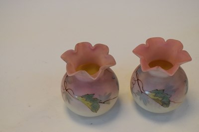 Lot 372 - Pair of Thomas Webb vases