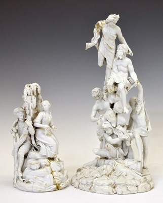 Lot 423 - 18th Century Continental porcelain figure group