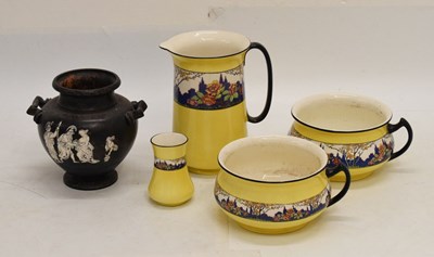 Lot 609 - 1930s Bursley Ware part wash stand set, etc.