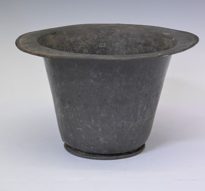 Lot 181 - 19th Century pewter chamber pot for commode