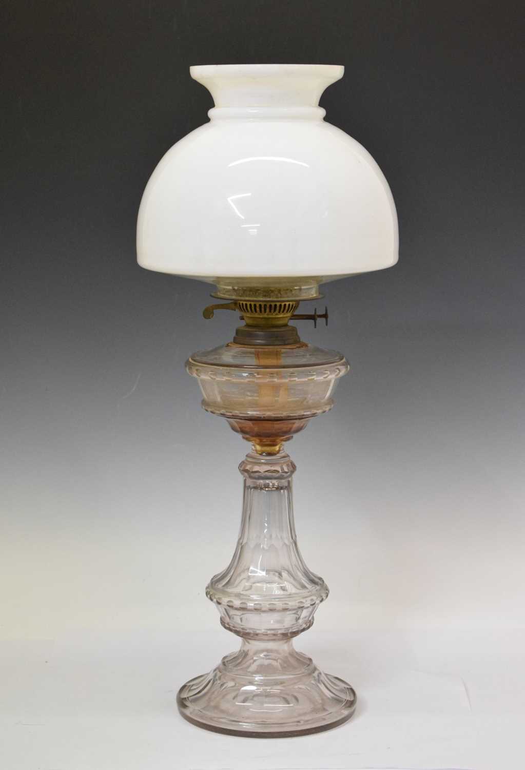 Oil lamp online with glass shade