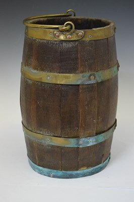 Lot 184 - Coopered barrel stick stand