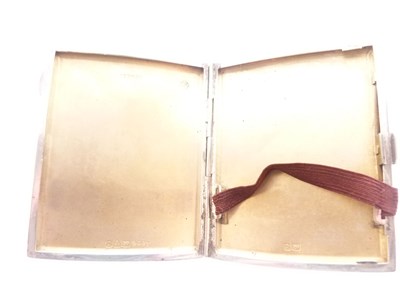 Lot 93 - Two George V silver cigarette cases