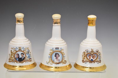 Lot 357 - Quantity of Bells Scotch whisky Wade bell decanters