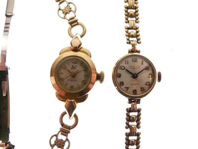 Lot 64 - Lady's 9ct gold cocktail watch