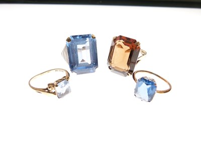 Lot 15 - Group of four stone set dress rings