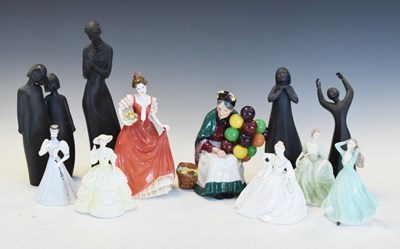 Lot 374 - Royal Doulton and Coalport figures