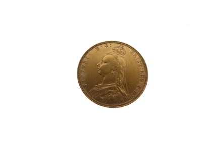 Lot 138 - Queen Victoria gold sovereign, 1889