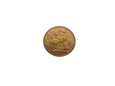 Lot 138 - Queen Victoria gold sovereign, 1889