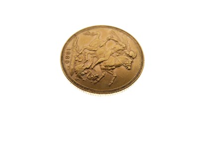 Lot 138 - Queen Victoria gold sovereign, 1889