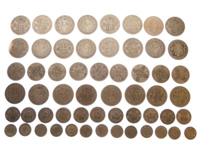 Lot 157 - Quantity of mostly pre-1946 silver GB coinage