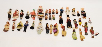 Lot 290 - Collection of miniature character and souvenir dolls