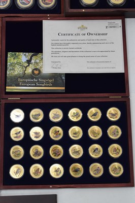 Lot 166 - Eleven sets of gold-plated coin collections, etc
