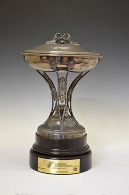 Lot 343 - F1 Interest - Silver plated trophy awarded for Damon Hill's second place position in the 1997 Hungarian Grand Prix