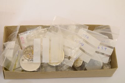 Lot 71 - Quantity of watch movements including Rolex main springs, etc