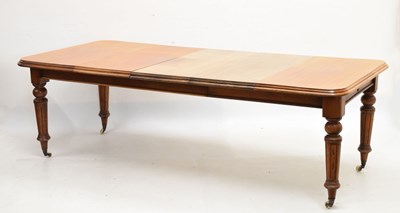 Lot 556 - Late 19th Century mahogany dining table