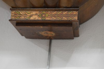 Lot 484 - Inlaid Vienna-style wall clock