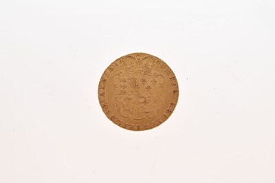 Lot 137 - George III gold half guinea, 1786