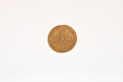 Lot 136 - George I gold quarter guinea, 1718