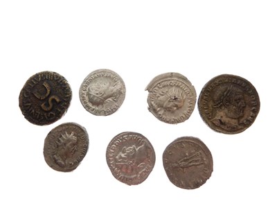 Lot 168 - Seven various reproduction Roman coins, etc