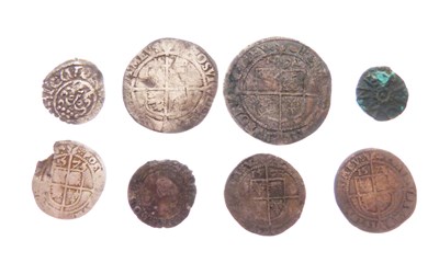 Lot 169 - Seven various hammered coins, etc