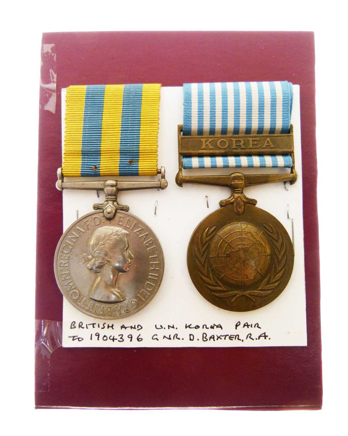 Lot 333 - Korea medal pair