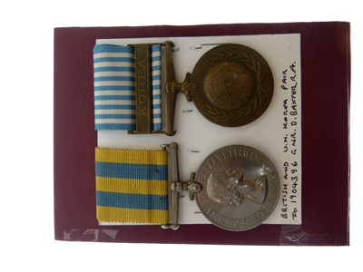 Lot 333 - Korea medal pair