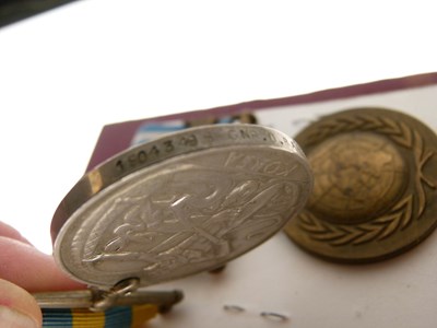 Lot 333 - Korea medal pair