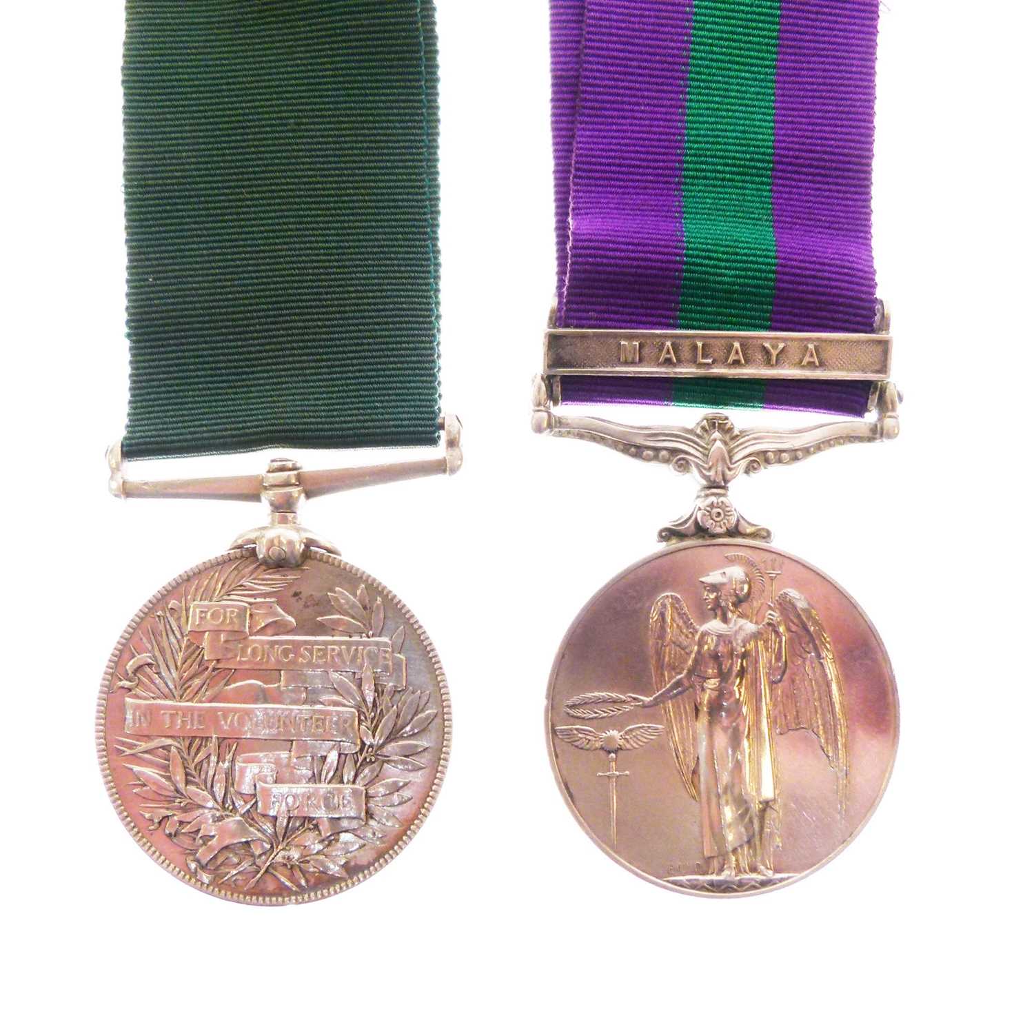 Lot 335 - Victorian Volunteer Long Service Medal and Elizabeth II General Service Medal