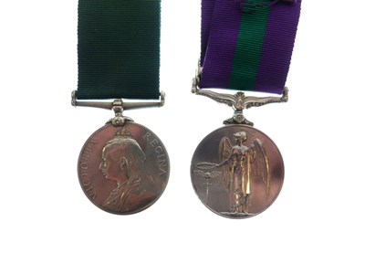 Lot 335 - Victorian Volunteer Long Service Medal and Elizabeth II General Service Medal