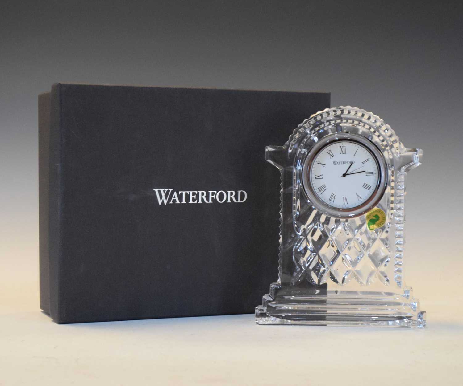 Lot 386 - Waterford crystal large carriage clock