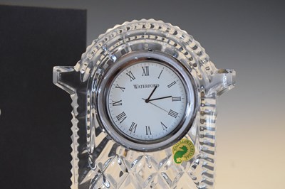 Lot 386 - Waterford crystal large carriage clock