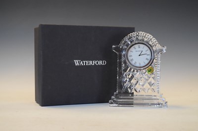 Lot 386 - Waterford crystal large carriage clock