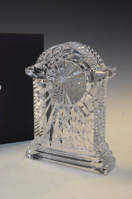 Lot 386 - Waterford crystal large carriage clock