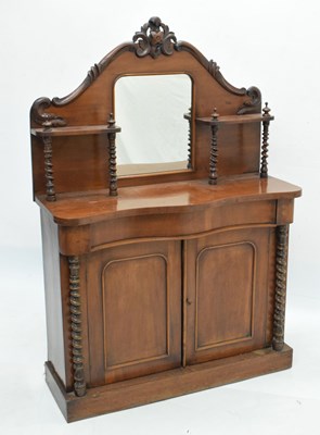 Lot 580 - Victorian mahogany mirror back chiffonier