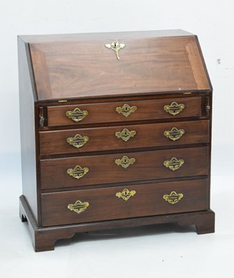 Lot 525 - George III mahogany bureau