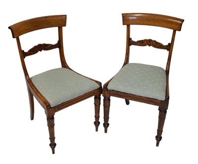 Lot 383 - Pair of bar-back chairs