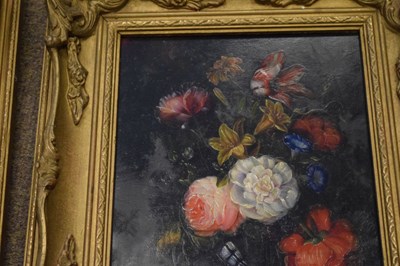Lot 470 - Hugh M. Ewing (1869-1933) - Oil on panel - Pair of still lives of flowers